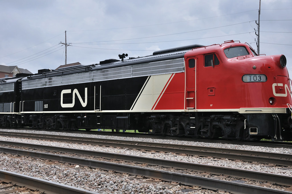 Canadian National E9AR No. 103 Paired with CN … Flickr