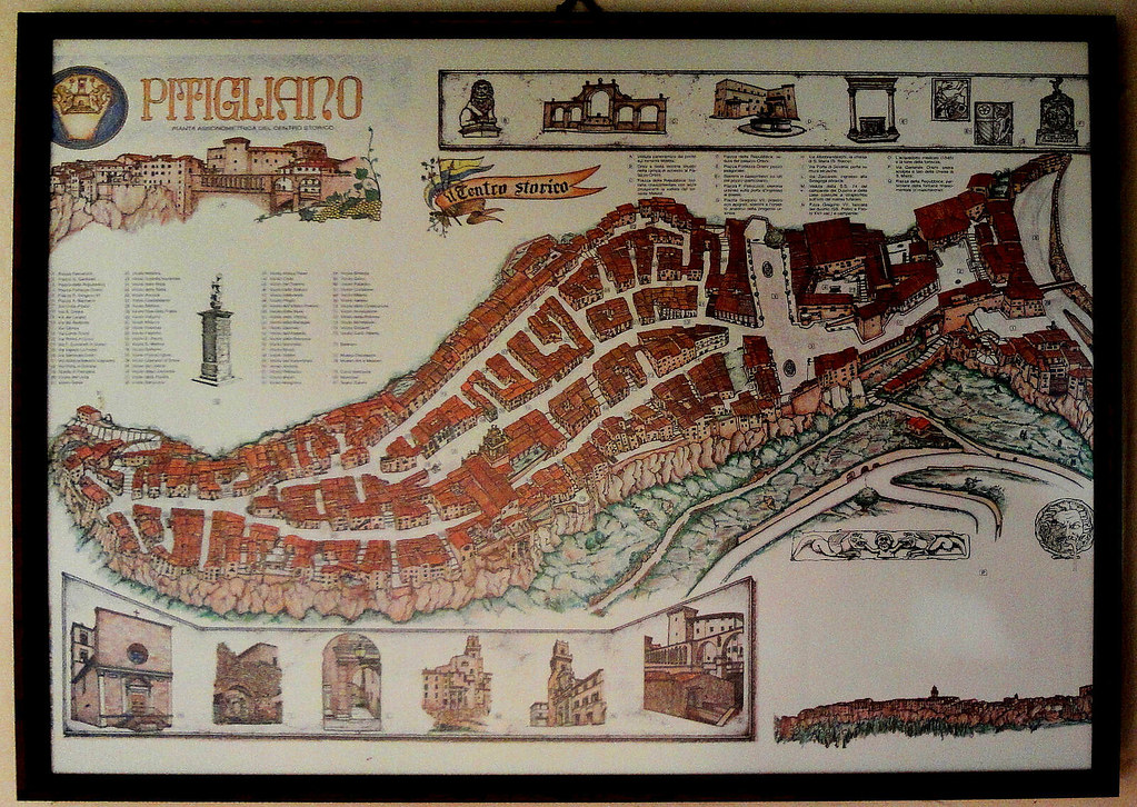 Pain Points À Pitigliano Carte Pitigliano map Jim Forest Flickr