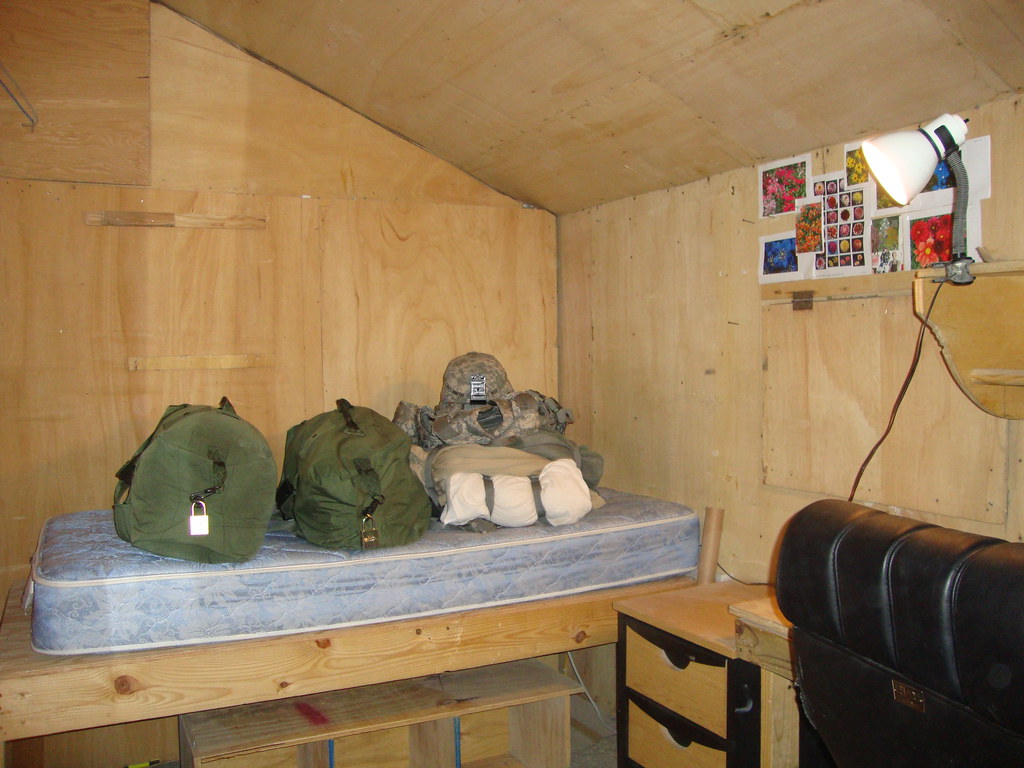 A look inside a "B hut" room BAGRAM AIRFIELD