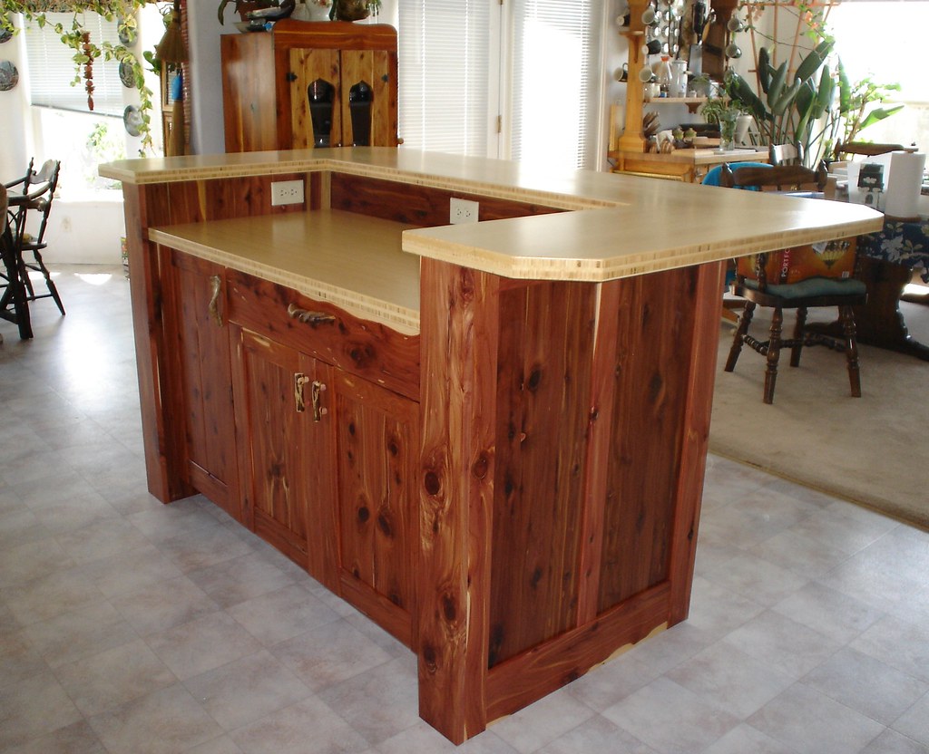 Kitchen island Aromatic cedar and juniper with ba… Flickr