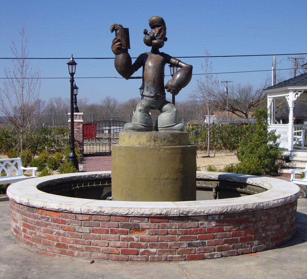 Popeye Statue (Alma, Arkansas) Alma, the spinach capital o… Flickr