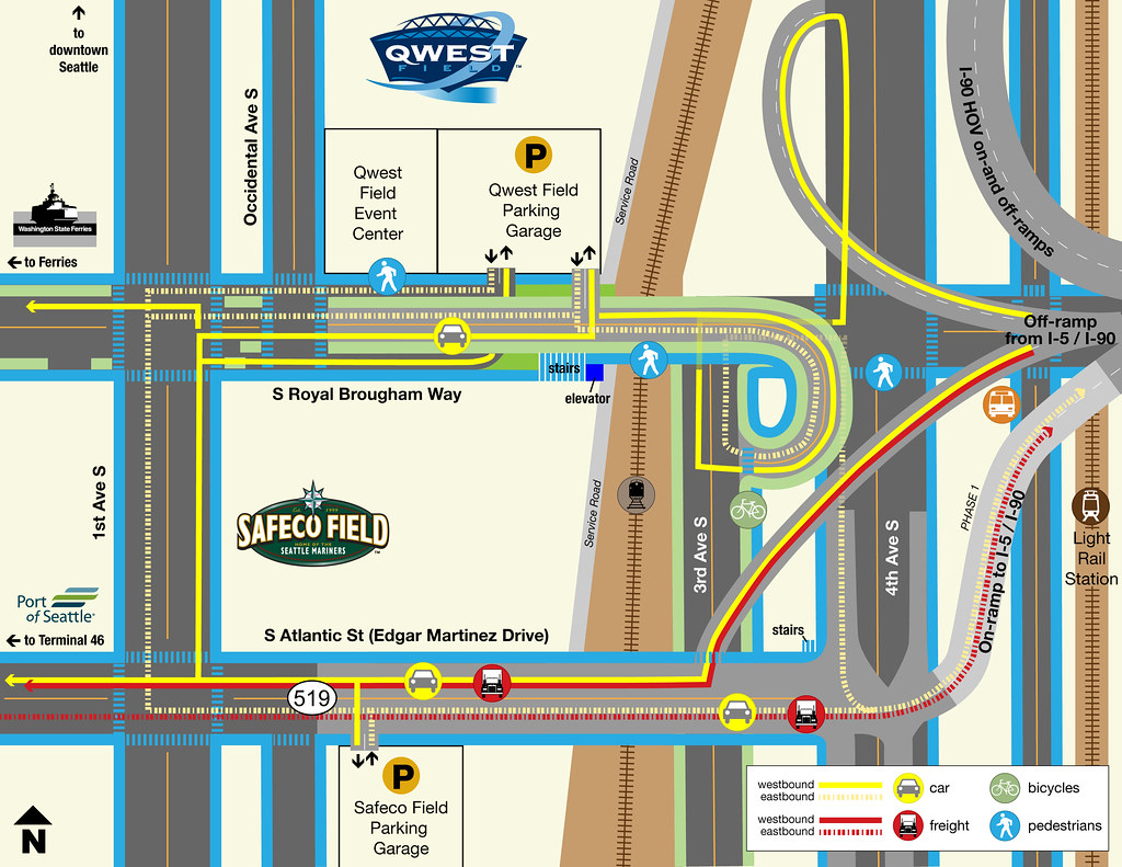 Traffic Flow Map Seattle SR 519 Traffic Flow Map We plan to open the new Royal Brou… Flickr