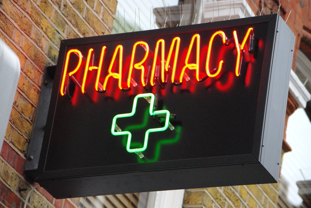 Pharmacy sign in Soho Ged Carroll Flickr