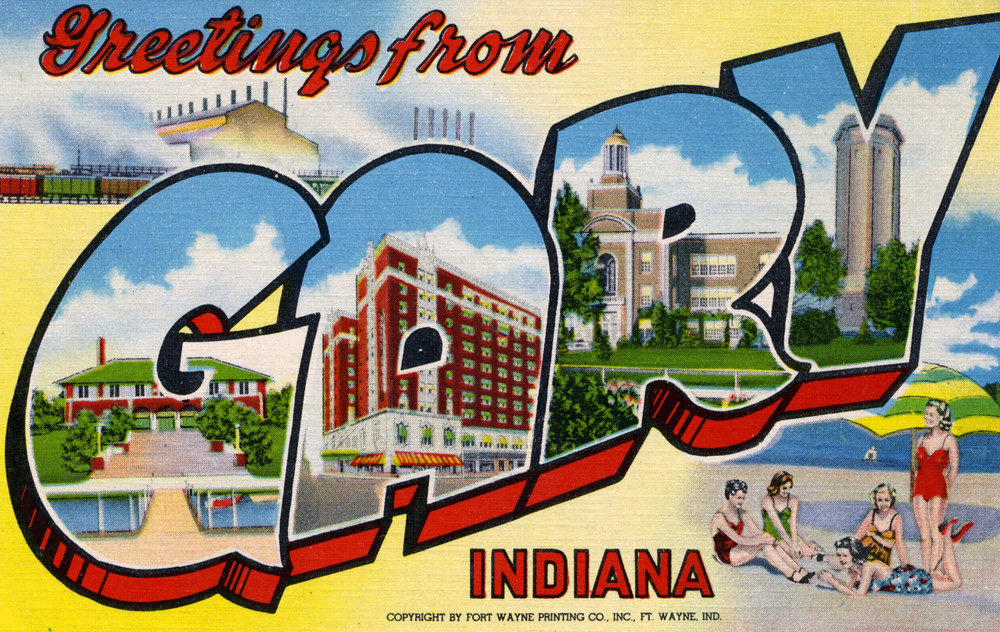 Greetings from Gary, Indiana Large Letter Postcard Flickr