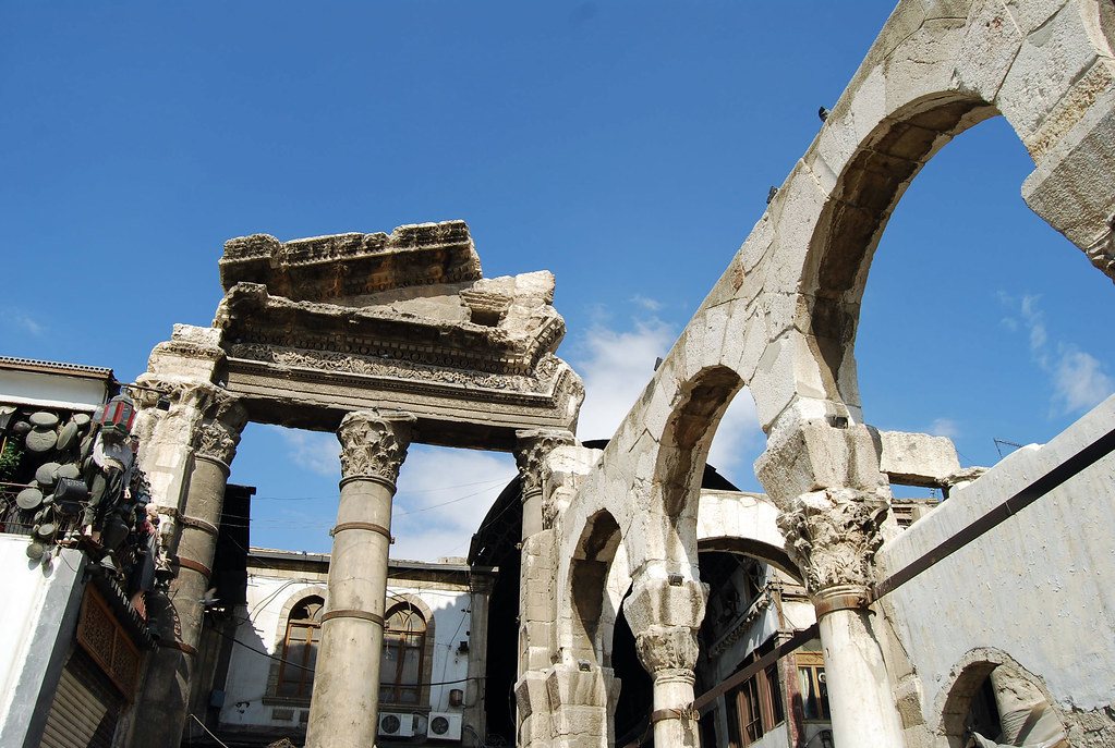 Temple of Jupiter in Damascus the entrance to the AlHam… Flickr