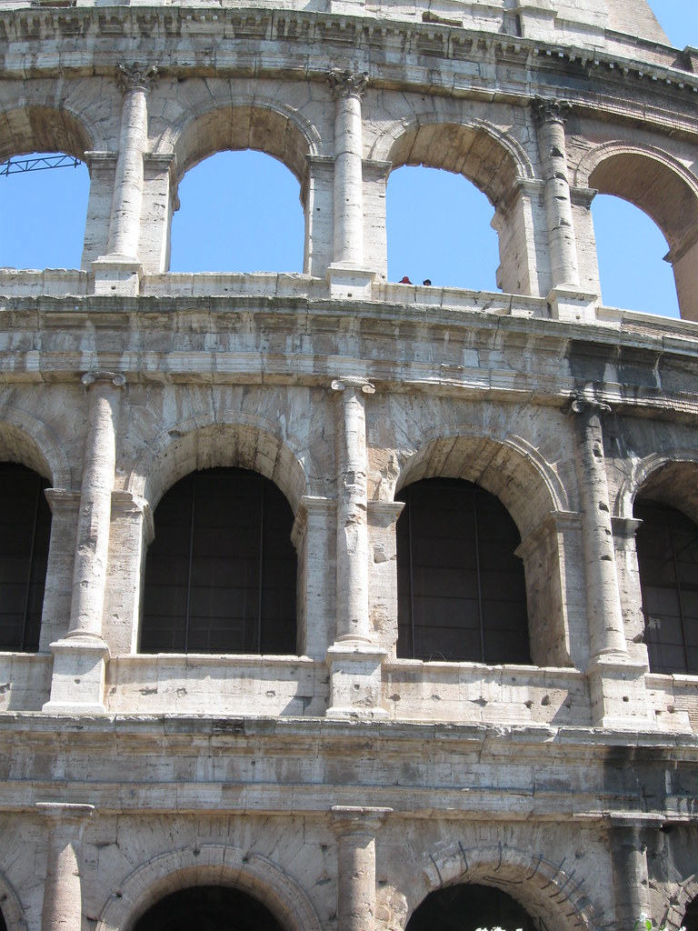 Superimposition of orders at the Colosseum, Rome Doric col… Flickr