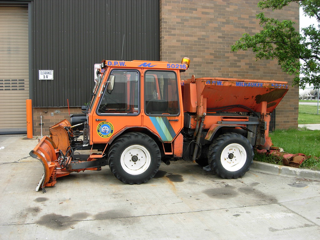 Milwaukee, WI DPW Holder Sidewalk Snow Plow A Holder