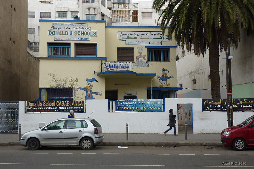 Casablanca Donald's School Casablanca outskirts Axel Drainville