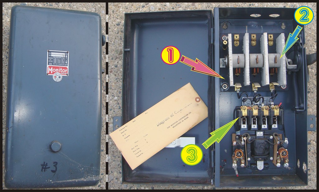 Monitor Labeled Electrical Panel with Asbestos Components