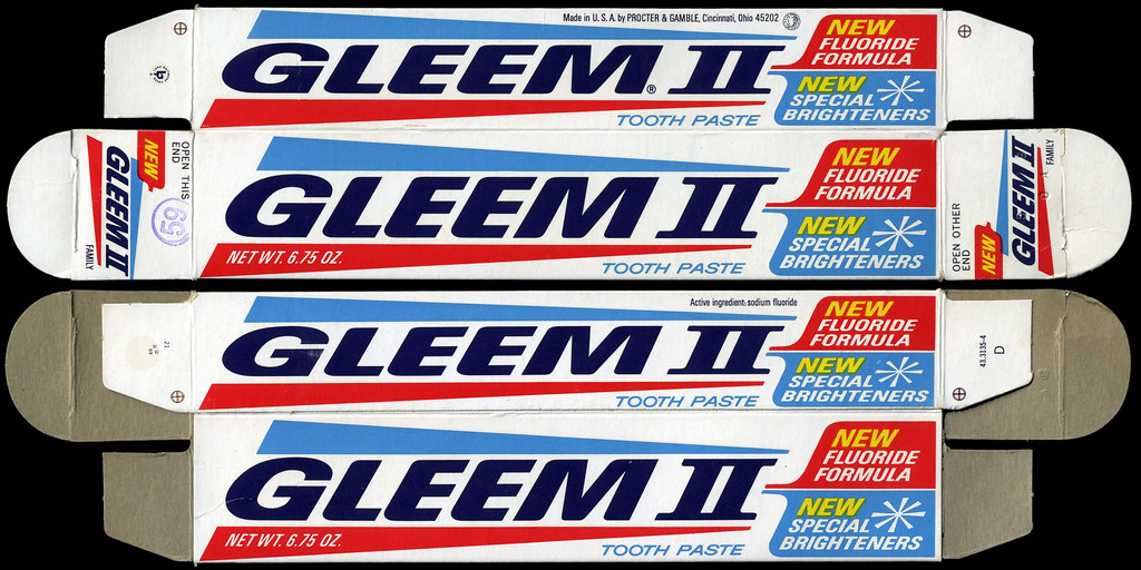 Gleem II toothpaste box Proctor & Gamble 1970's Flickr