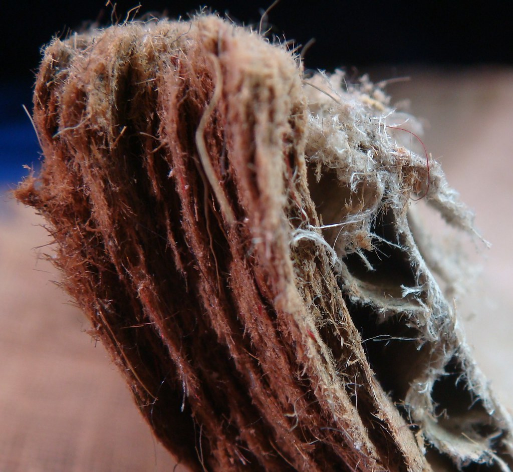 Detail Woolfelt & Aircell Asbestos Insulation Closeup det… Flickr