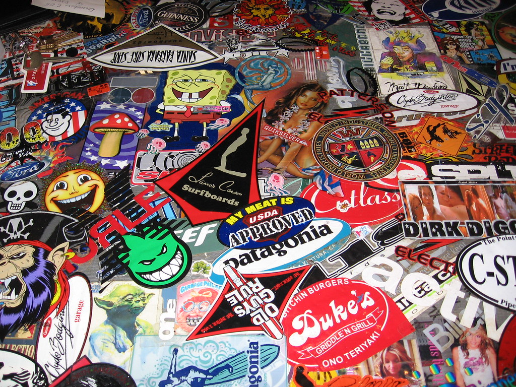 Sticker Table Flickr