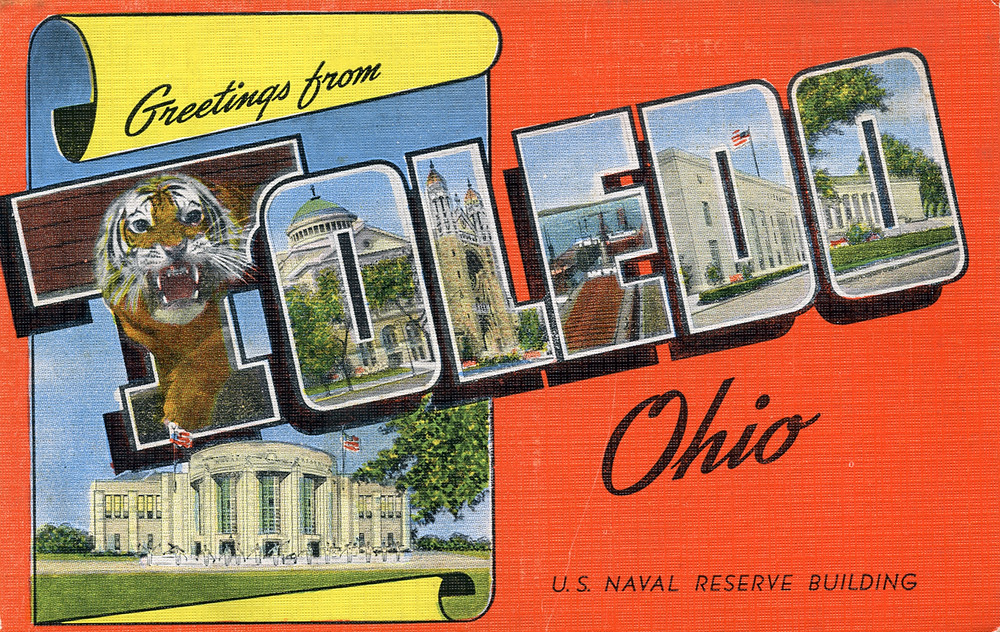 Greetings from Toledo, Ohio Large Letter Postcard Flickr