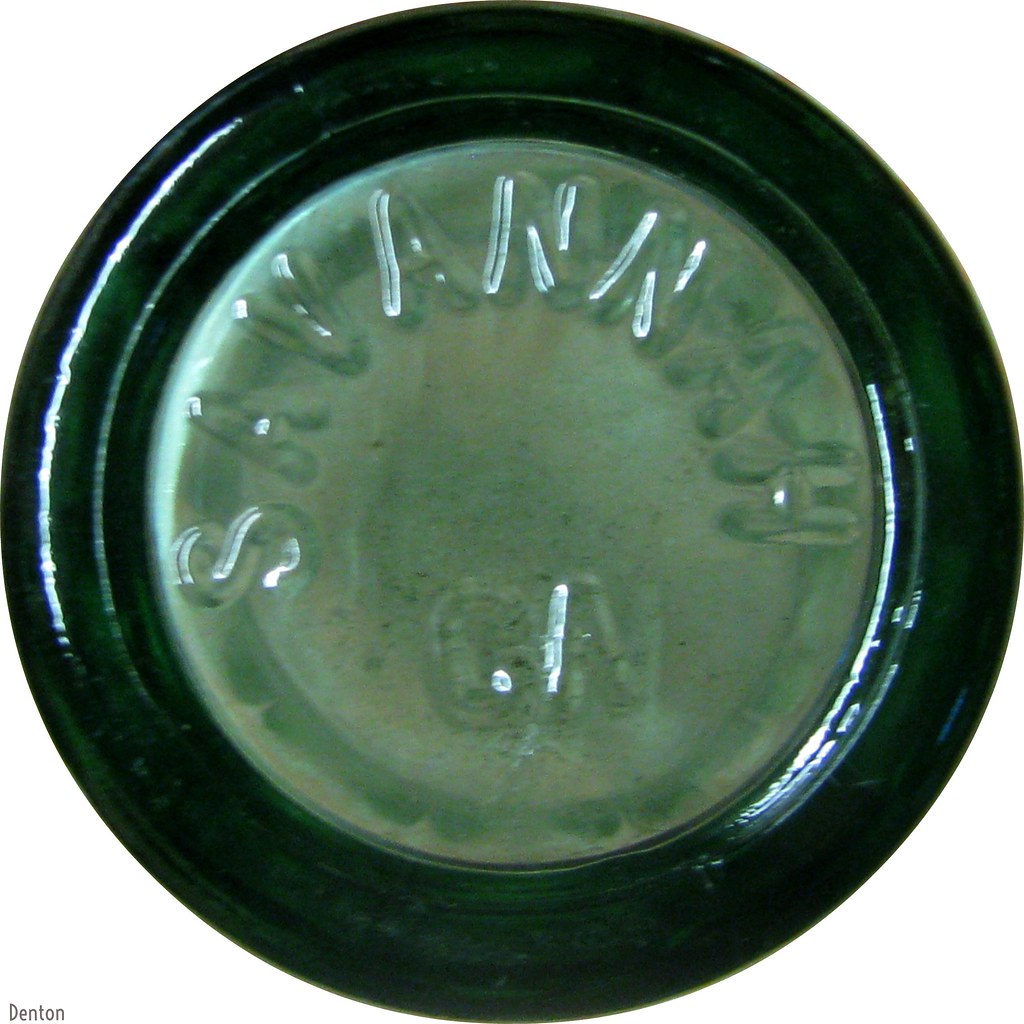 Bottom of old Coke Bottle Savannah Ga. Old coke bottles us… Flickr