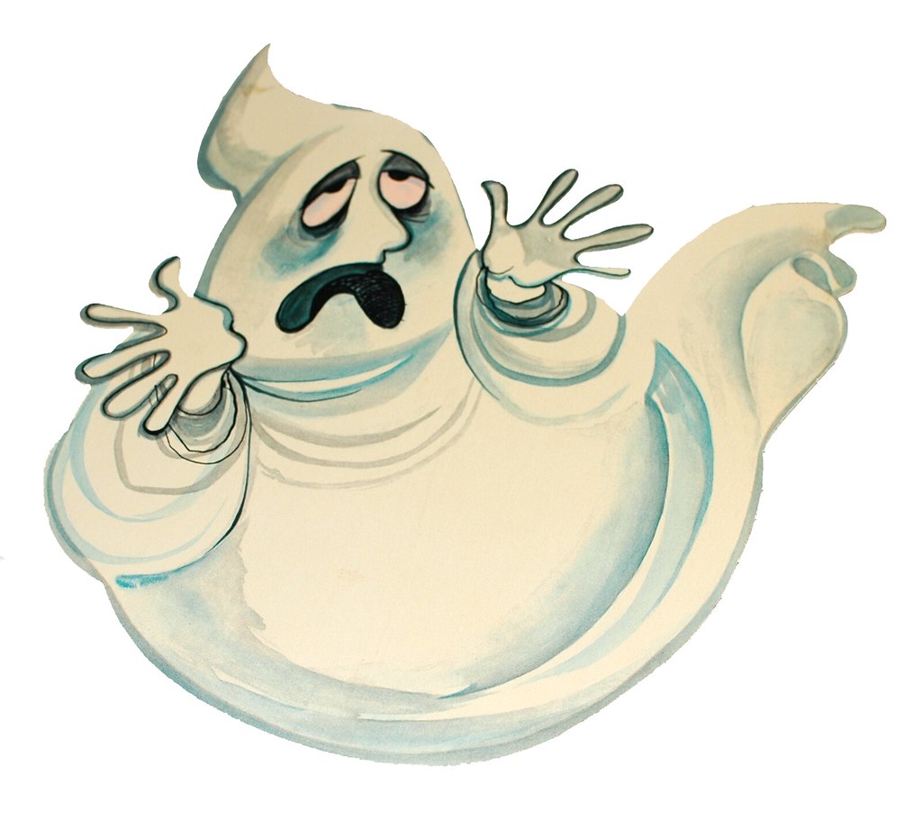 Vintage Halloween Hallmark Moaning Ghost Die Cut Hallmark … Flickr