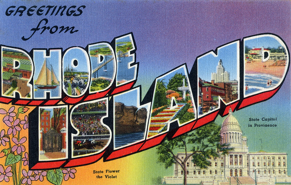 Greetings from Rhode Island Large Letter Postcard Flickr