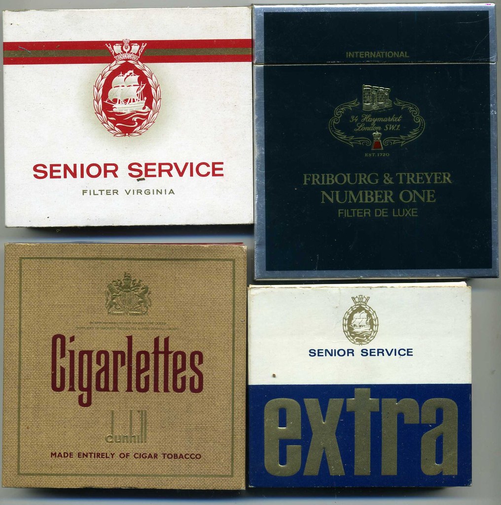 Cigarette packaging 20s packets from UK late 1960s. Flickr
