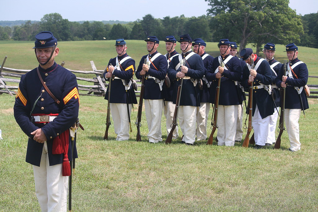 U.S. Marines American Civil War Reenactors portray Civil… Flickr