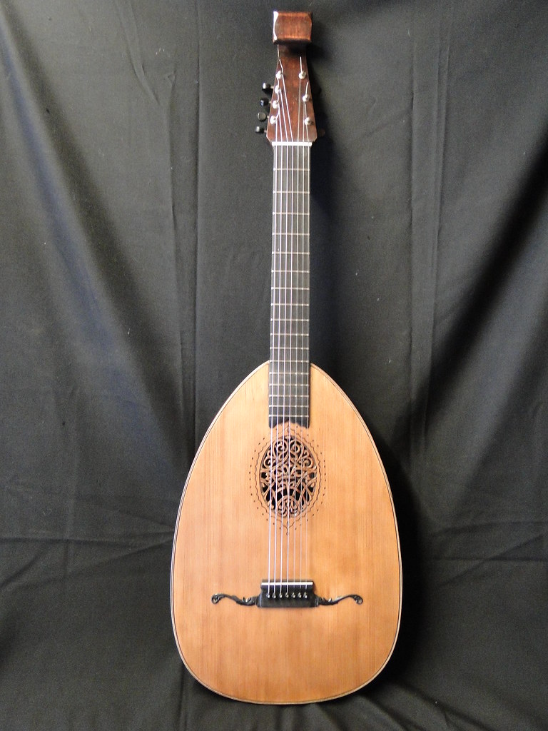 Full front view of Celtic Lute This 7 string Guitar Lute w… Flickr