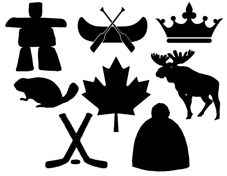 Canadian Symbols Stencils for Pennant Bunting Blogged at … Flickr