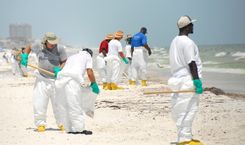 CleanUp Crews at Work PENSACOLA, Fla. Workers clean oil… Flickr