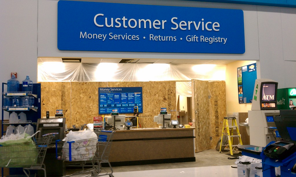 WalMart Fort Dodge, Iowa Almost Done Courtesy Desk Flickr