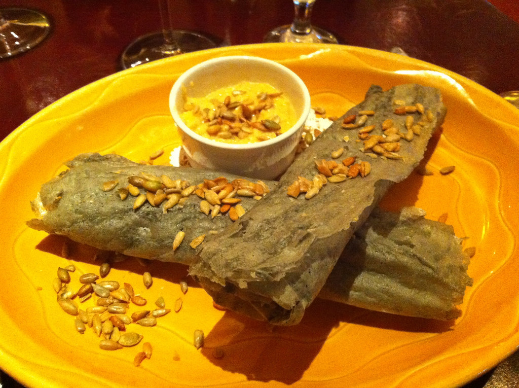 Piki Bread Delicious Hopi made appetizer at Turquoise