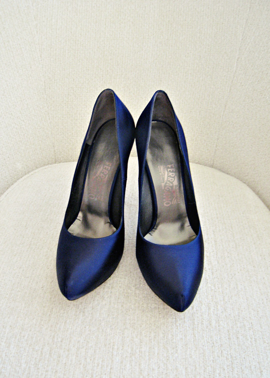 navy blue shoes+blue ferragamo heels+satin platform pumps Flickr