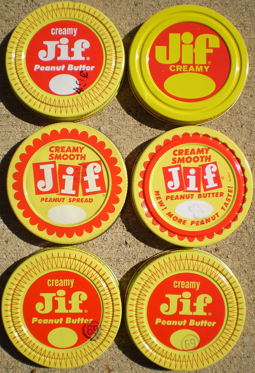 Old JIF Peanut Butter Jar Lids Gregg Koenig Flickr