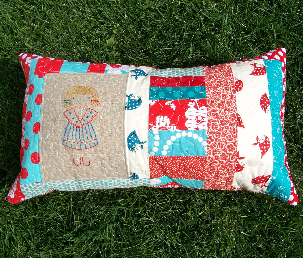 Dutch Girl Pillow The embroidery is from Jenny B Harris of… Flickr