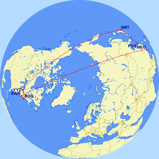 Flights to and from China The trip over Boston to Newark,… Flickr