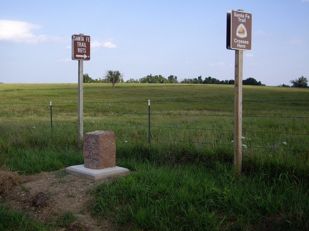 Santa Fe Trail Monument and Signs near Durham, Kansas Flickr