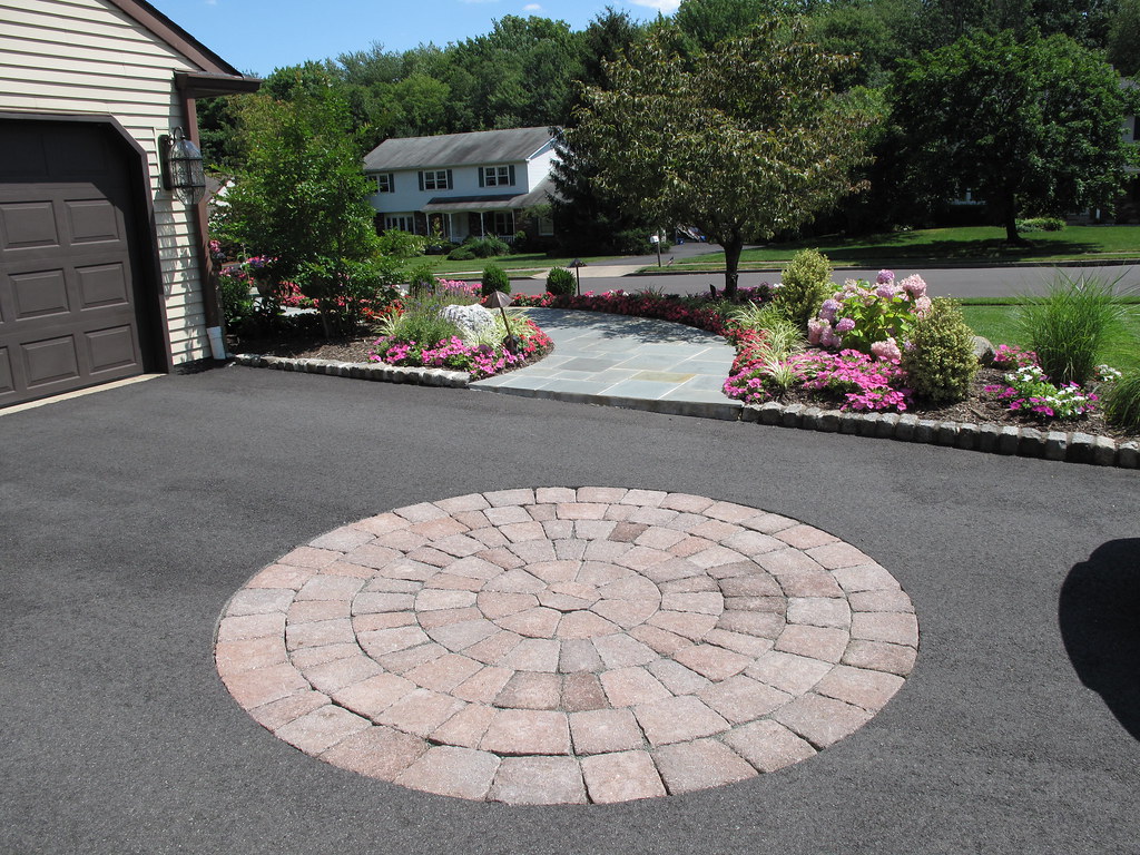 paved asphalt driveway with paver inlay IMG_0260 Gregory Garnich Flickr