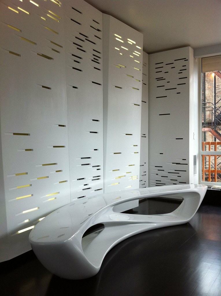 Corian wall Perforated and backlit Corian wall panel syste… Flickr