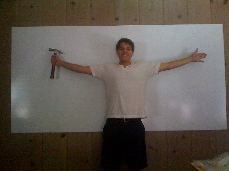 10 "shower board" from home depot = giant whiteboard at s… Flickr