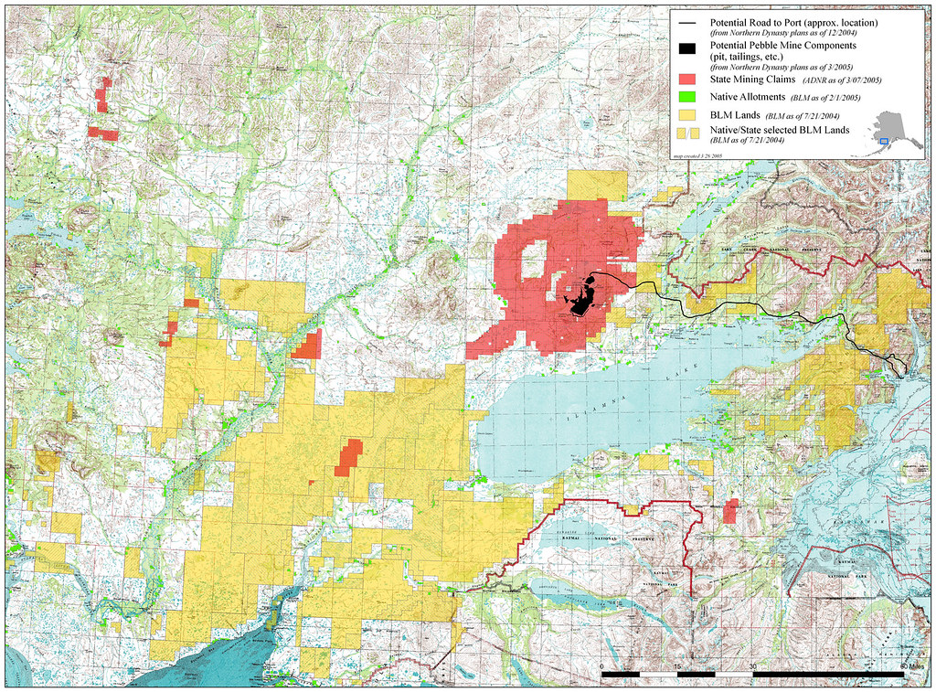 Map of Proposed Pebble Mine and Bristol Bay Mining Distric… Flickr