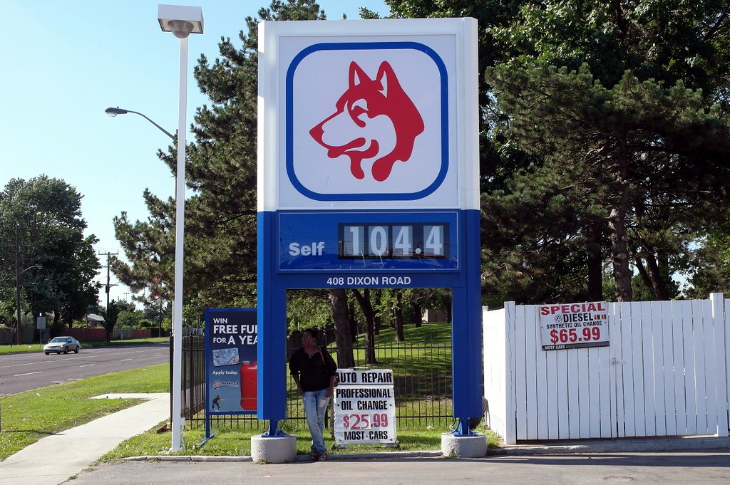 Husky gas station corner of Kipling Ave. & Dixon Road