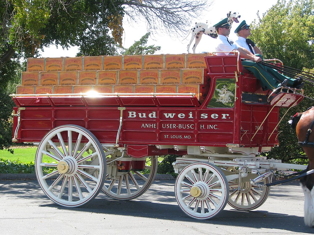 Budweiser Clydesdales & Delivery Wagon 03 Photographed at … Flickr