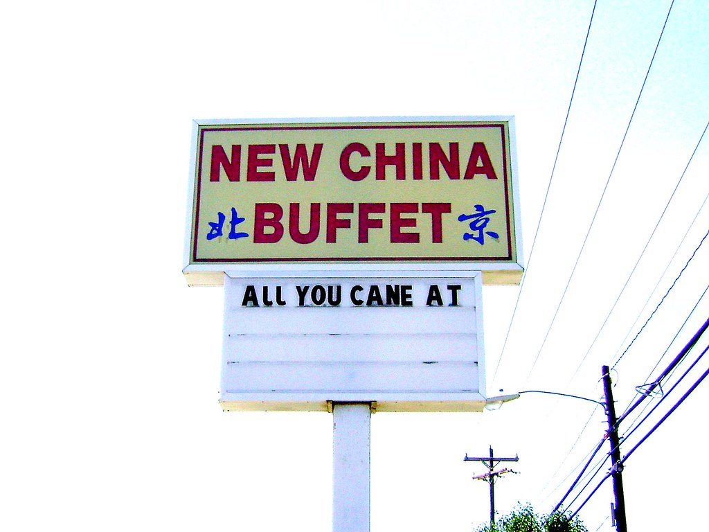 New China Buffet, Boone NC, Funny Sign This is the sign at… Flickr