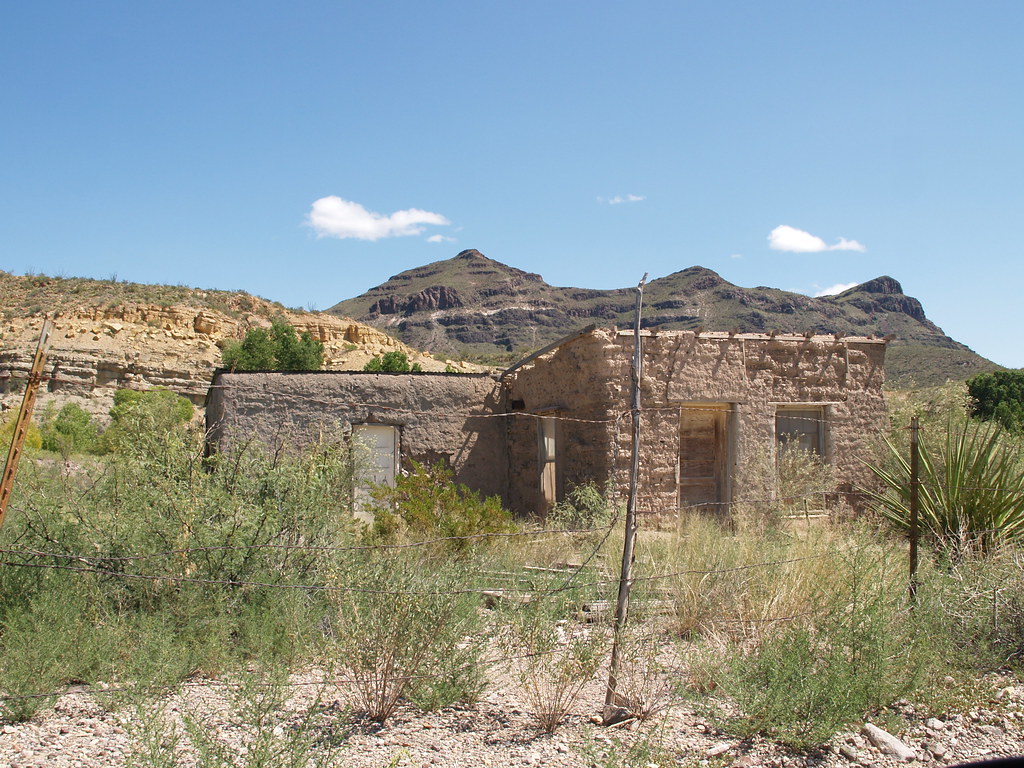 Shafter Texas Ghost Town small old mining town in the Chih… Flickr