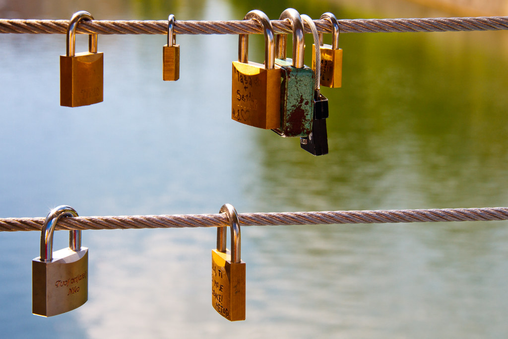 Lock your love Love padlocks in Ljubljana started to appea… Flickr