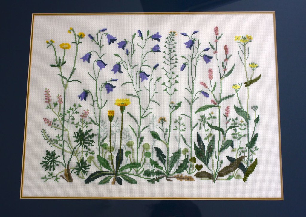 Wildflower cross stitch Blogged at Bloom. Bloomaustralia Flickr