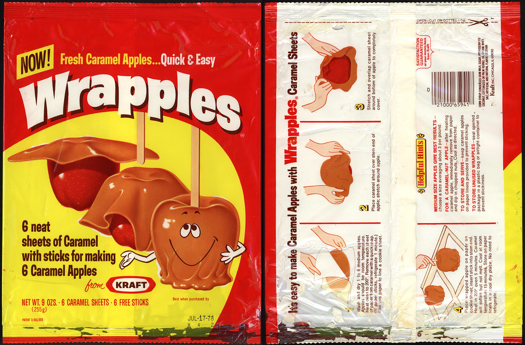 Kraft Wrapples caramel apple kit package 1977 Flickr