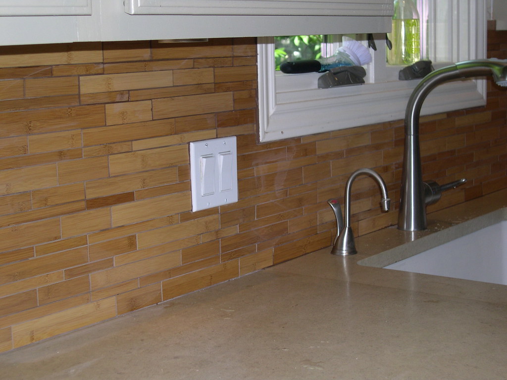 bamboo backsplash Walker zanger bamboo Rebecca Caisse Flickr