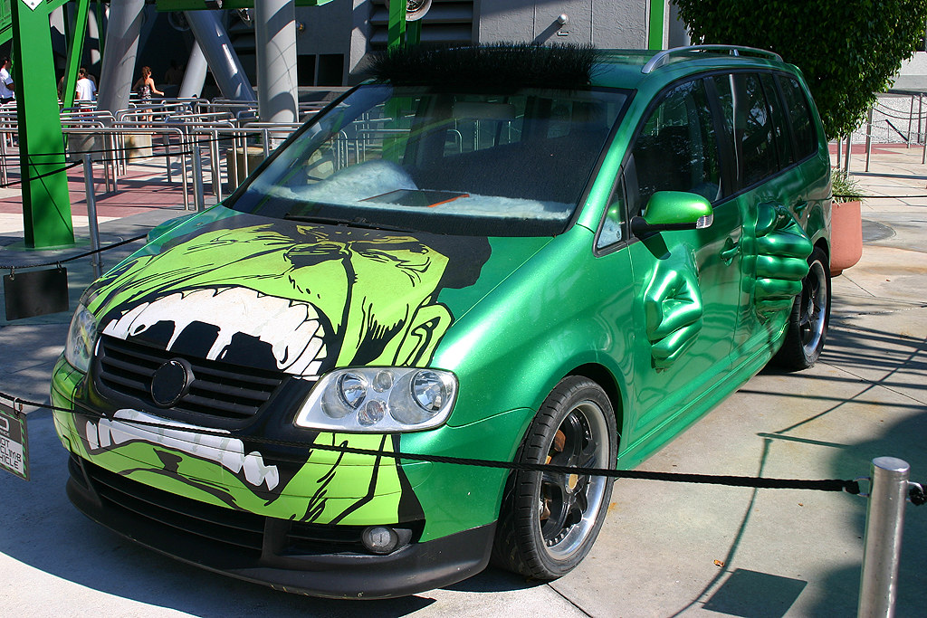 Hulk VW Touran, Islands of Adventure Orlando, Florida Flickr