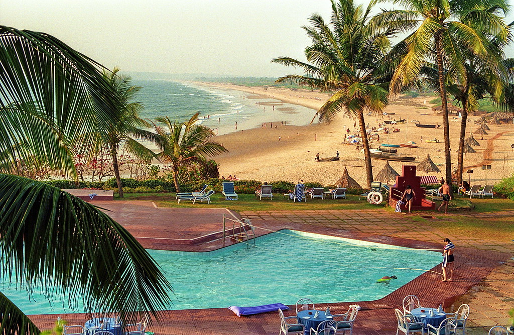 Sinquerim Beach, Goa, from the Taj Fort Aguada Resort Hote