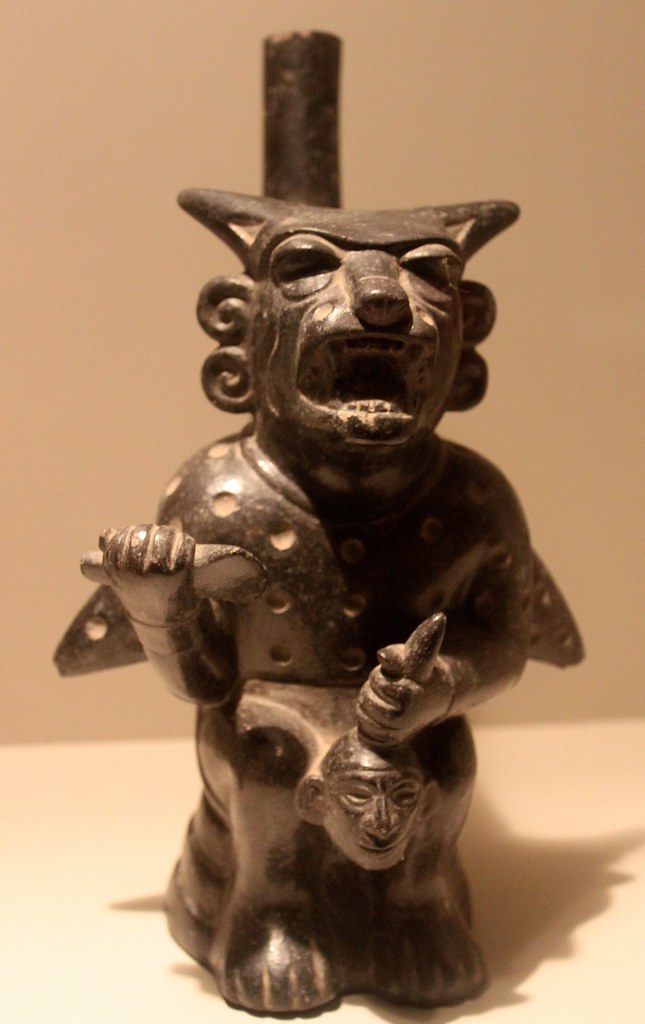 Moche Decapitator God Moche (Mochica) Culture Decapitator… Flickr