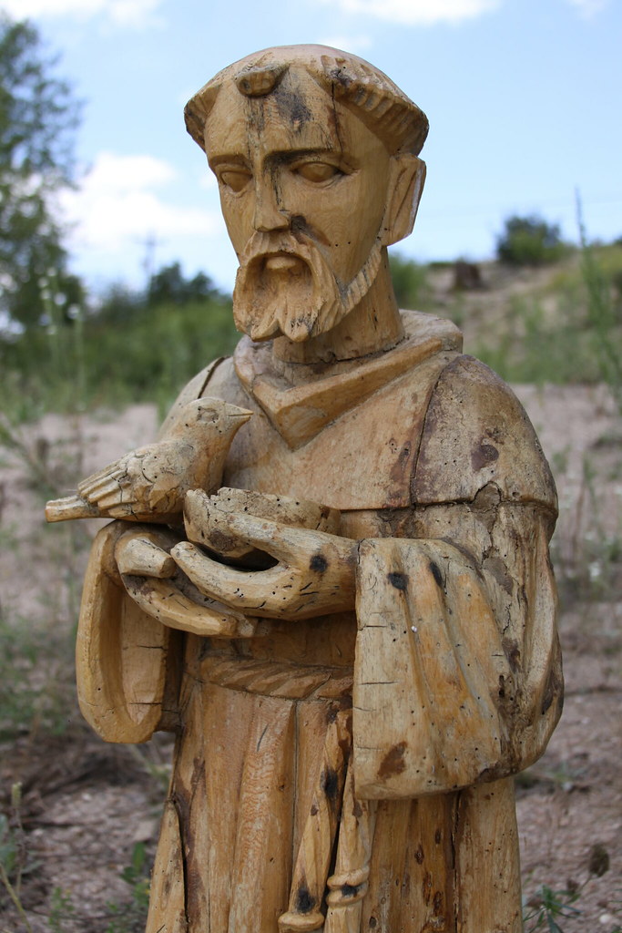 Wood Statue of Saint Francis of Assisi Cool wood statue of… Flickr