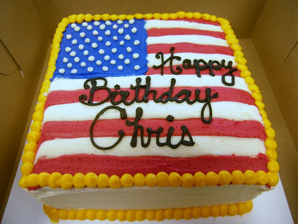 USA Flag Birthday Cake USA Flag Cake Patty Wilson Flickr