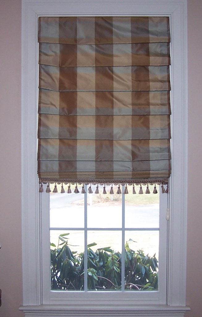 Pleated roman shades Inside mount pleated roman shade. Diann